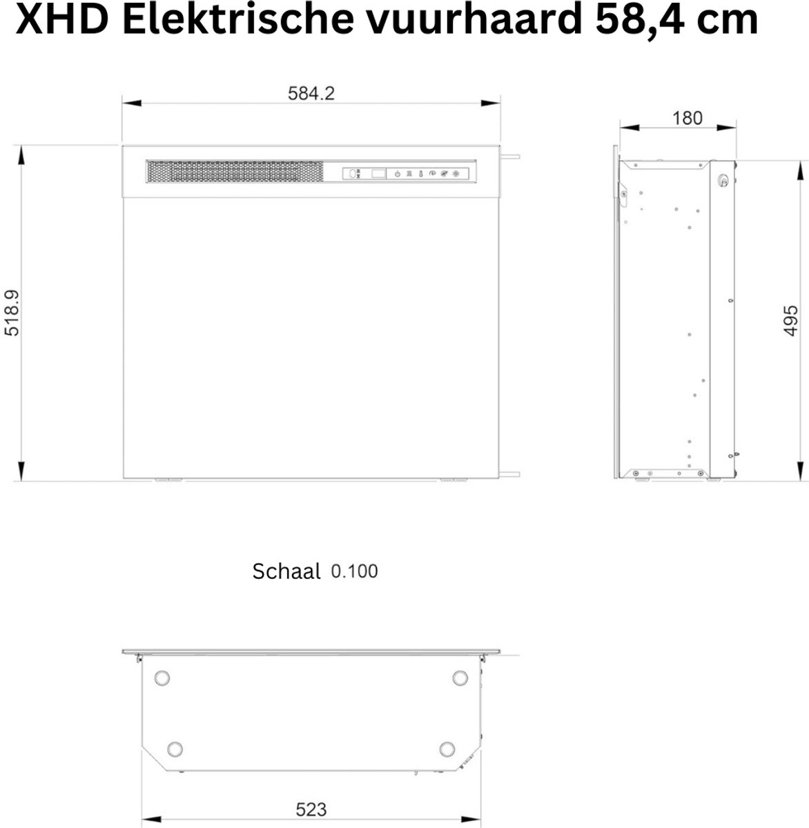 ApexArte Sfeefhaard Elektrisch