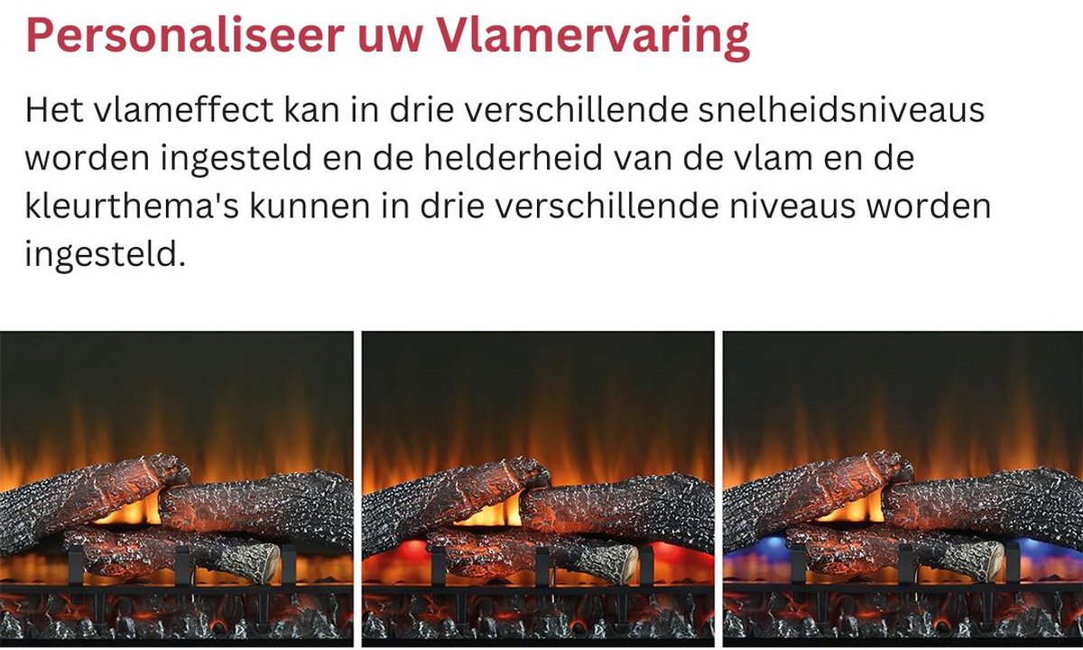 ApexArte Sfeefhaard Elektrisch Zwart