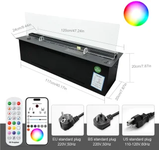 Wat vinden we goed aan de Aroma Mist Elektrische Haard 1200 mm