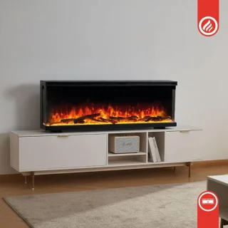 Arqam Elektrische Haard 36 inch – Wand / Inbouw / Vrijstaand