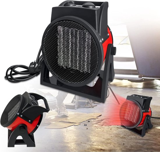 Aufun 2000W Keramische Ventilatorkachel Rood
