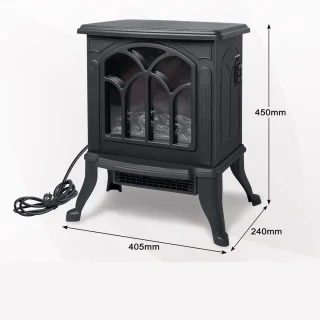 Aufun Elektrische Haard 1500W Zwart