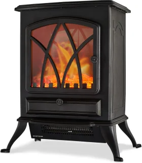 Auronic Elektrische Vrijstaande Sfeerhaard Zwart