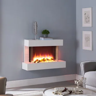 BALDERIA Aidan Elektrische Wandhaard Wit