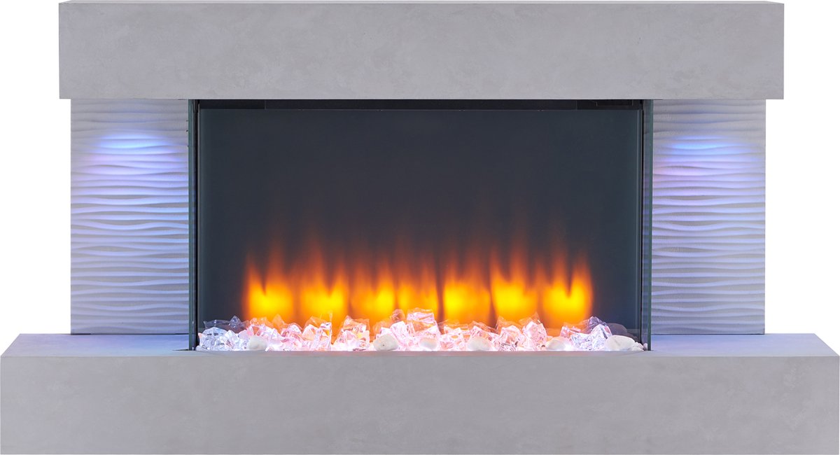 BALDERIA Aieda Elektrische Wandhaard Betonlook