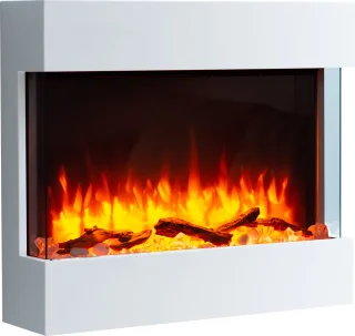 BALDERIA Alva Elektrische Wandhaard Wit