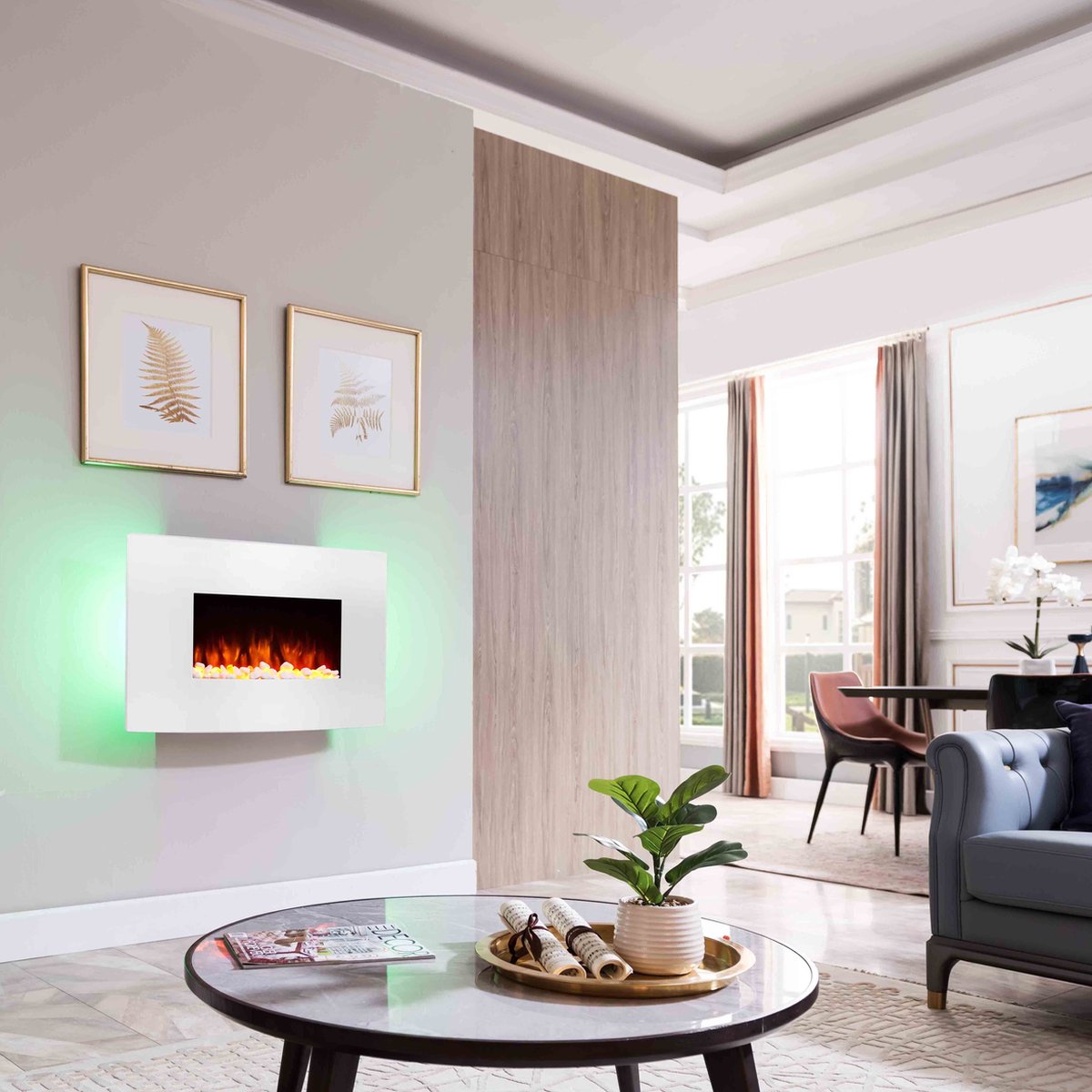 BALDERIA Enjo Wandhaard Elektrisch Wit