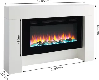 BALDERIA Herkules Elektrische Haard Wit