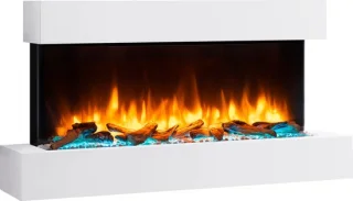 BALDERIA Ignis Elektrische Wandhaard Wit