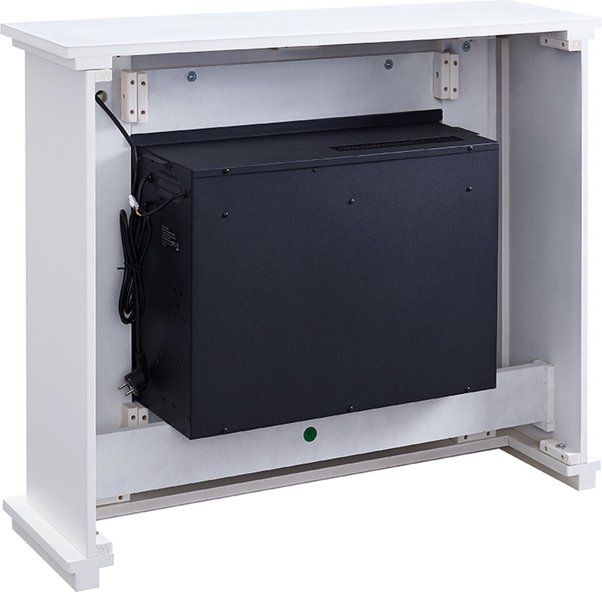 Baldur Elektrische Sfeerhaard Wit 100x28x83 cm