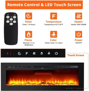 Betaalbare Goederen® 40 inch elektrische haard