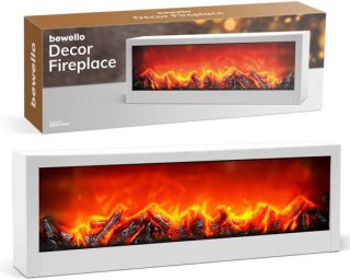 Bewello Mobiele Elektrische Sfeerhaard Wit review