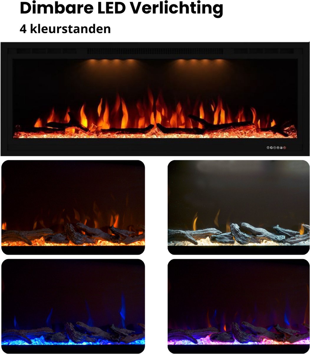 BonFeu BonFlame Linear Optiflame Elektrische Sfeerhaard 112.5x14.8x45 cm