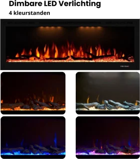 BonFeu BonFlame Linear Optiflame Elektrische Sfeerhaard 112.5x14.8x45 cm