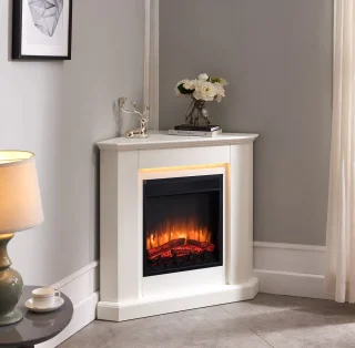 Candela Elektrische Sfeerhaard Wit 56.8x96.3x93 cm