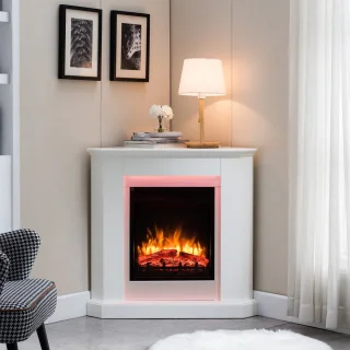 Candela Elektrische Sfeerhaard Wit 56.8x96.3x93 cm