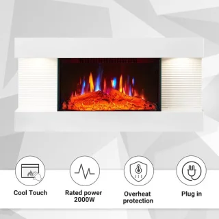Casa Velluto Aurora elektrische wandhaard