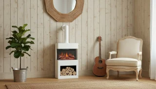 De Casa Velluto Henri – Vrijstaande elektrische haard in één oogopslag