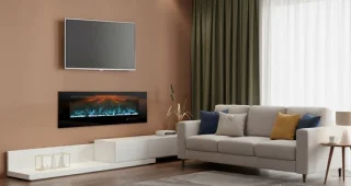 Casa Velluto Milano Elektrische Open Haard 107 cm – Wand- en Inbouwhaard