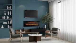 Casa Velluto Venezia Elektrische wand- en inbouwhaard 127 cm
