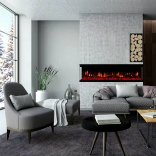 Cinewall Elegance 3D 36 Elektrische 3-zijdige sfeerhaard 91x44 cm