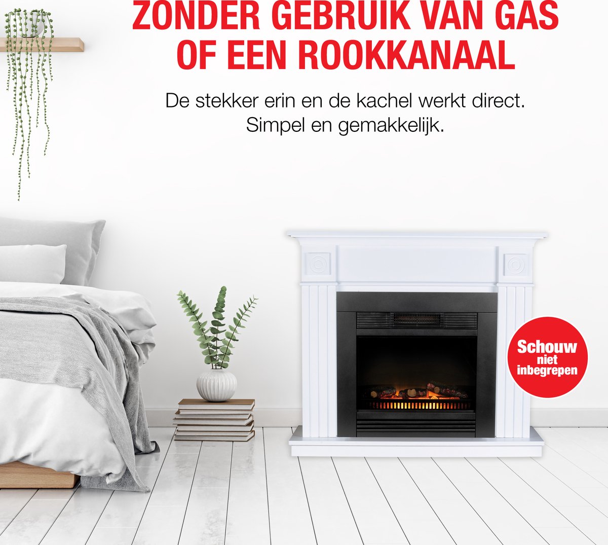 Classic Fire Chicago Elektrische Inbouwhaard Zwart 1800W