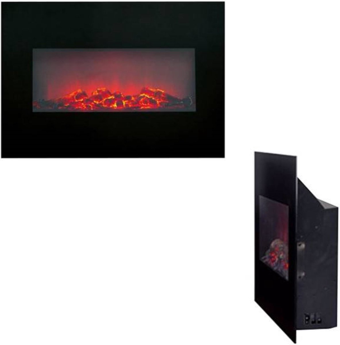Classic Fire Memphis elektrische sfeerhaard 1800W zwart