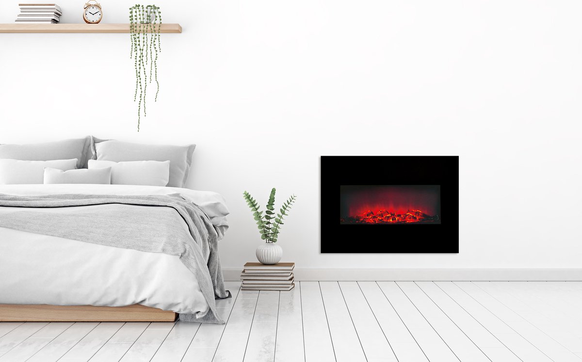 Classic Fire Memphis elektrische sfeerhaard 1800W zwart