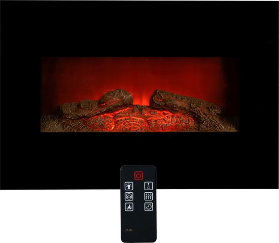 Classic Fire Memphis elektrische sfeerhaard 1800W zwart