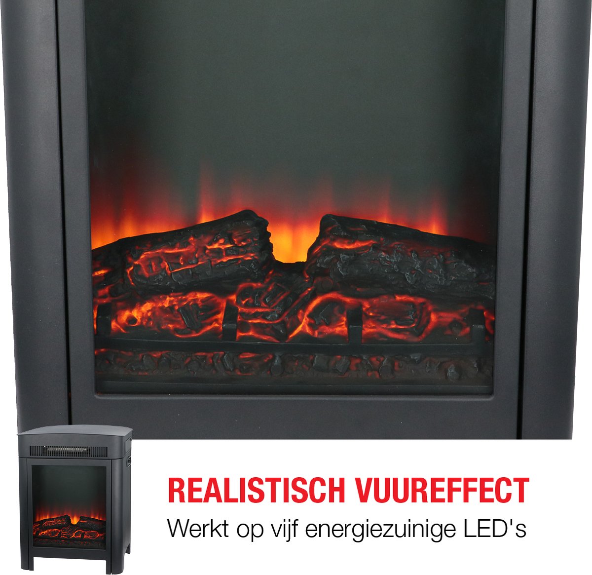 Classic Fire Modena Elektrische Sfeerhaard Zwart
