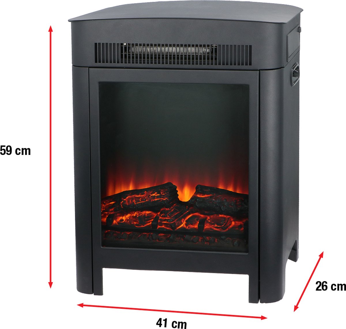 Classic Fire Modena Elektrische Sfeerhaard Zwart