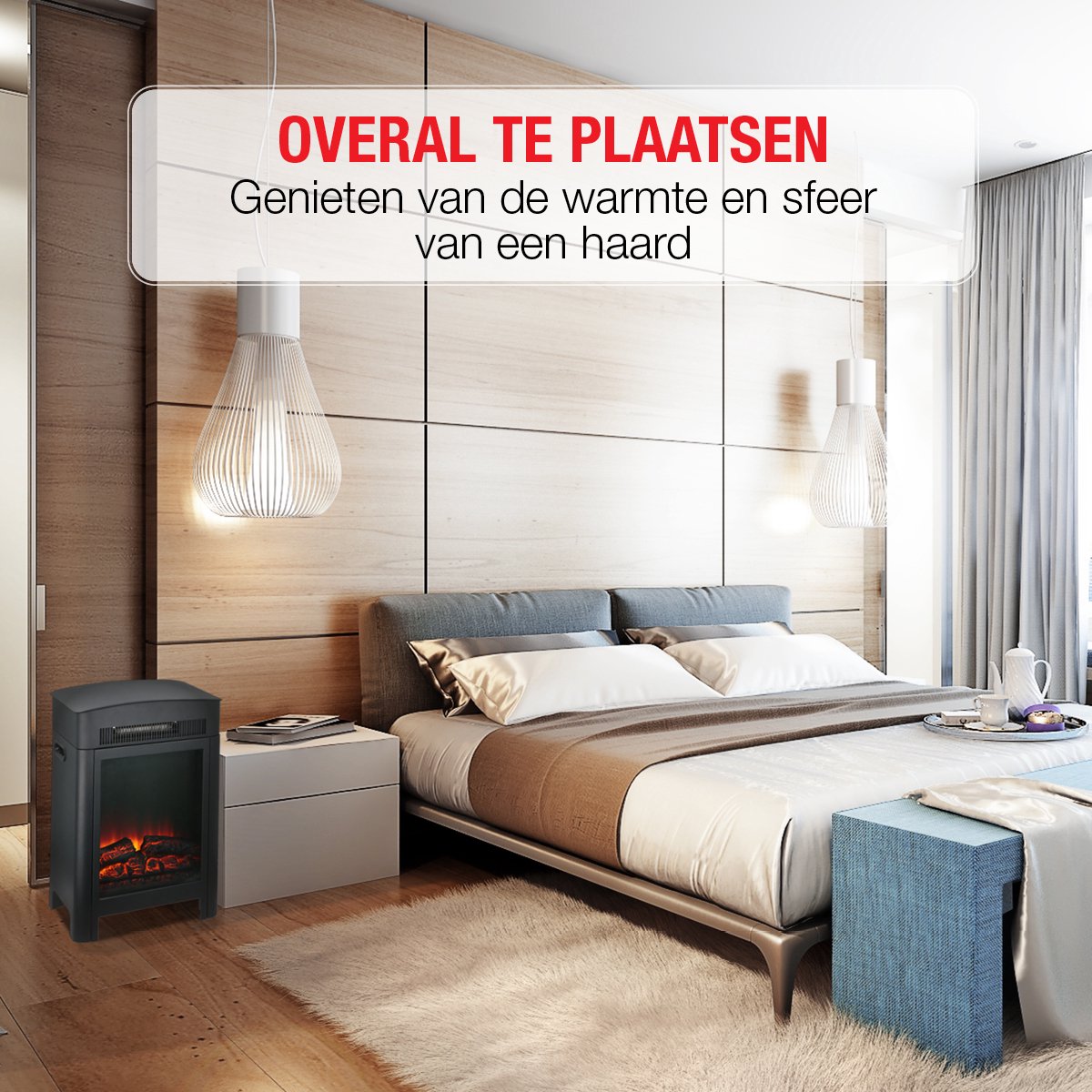 Classic Fire Modena Elektrische Sfeerhaard Zwart
