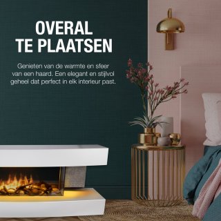 Classic Fire Montreal Elektrische Sfeerhaard Wit