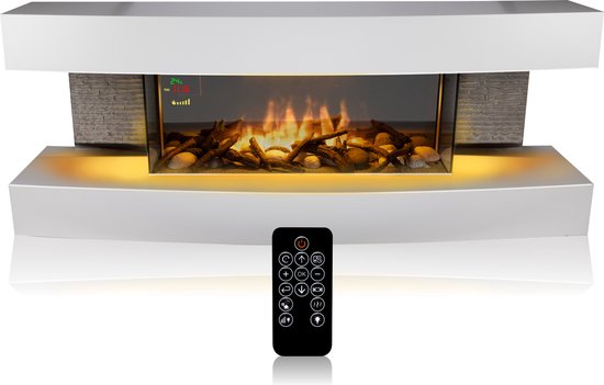 Classic Fire Montreal Elektrische Sfeerhaard Wit