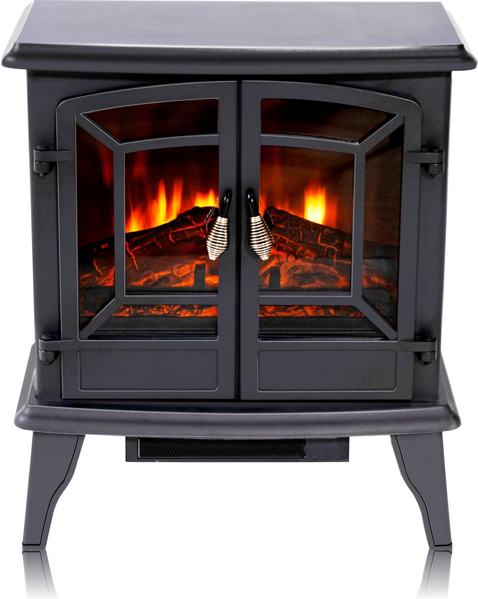 Classic Fire Narvik Elektrische Sfeerhaard 1800W Zwart