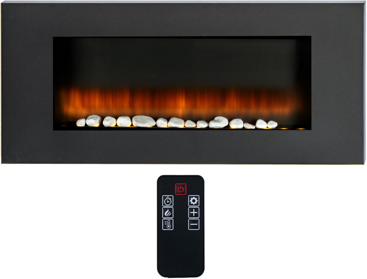 Classic Fire Vancouver Elektrische Sfeerhaard 105,5x48x12 cm Zwart