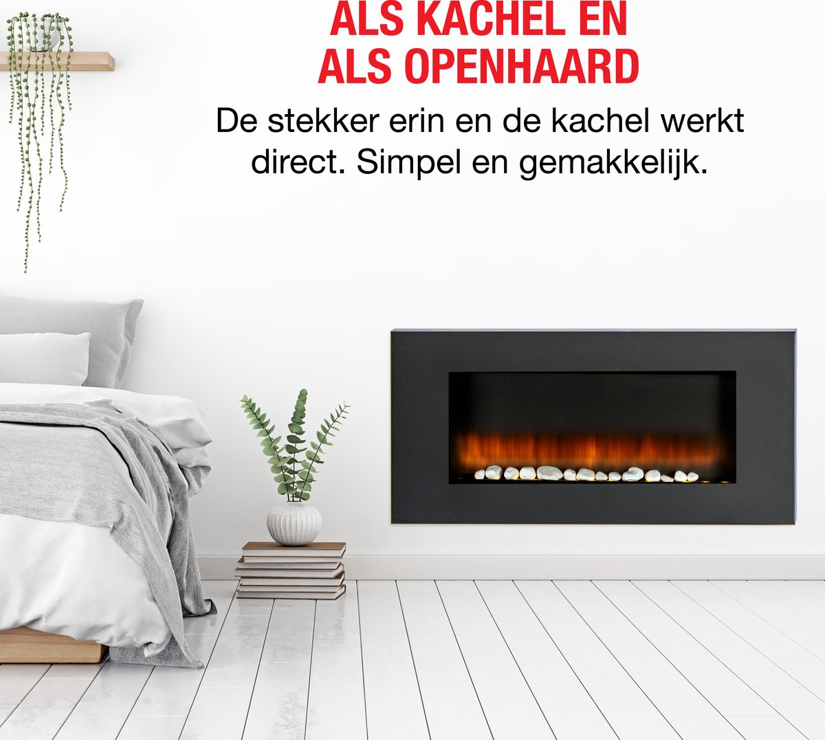 Classic Fire Vancouver Elektrische Sfeerhaard 105,5x48x12 cm Zwart