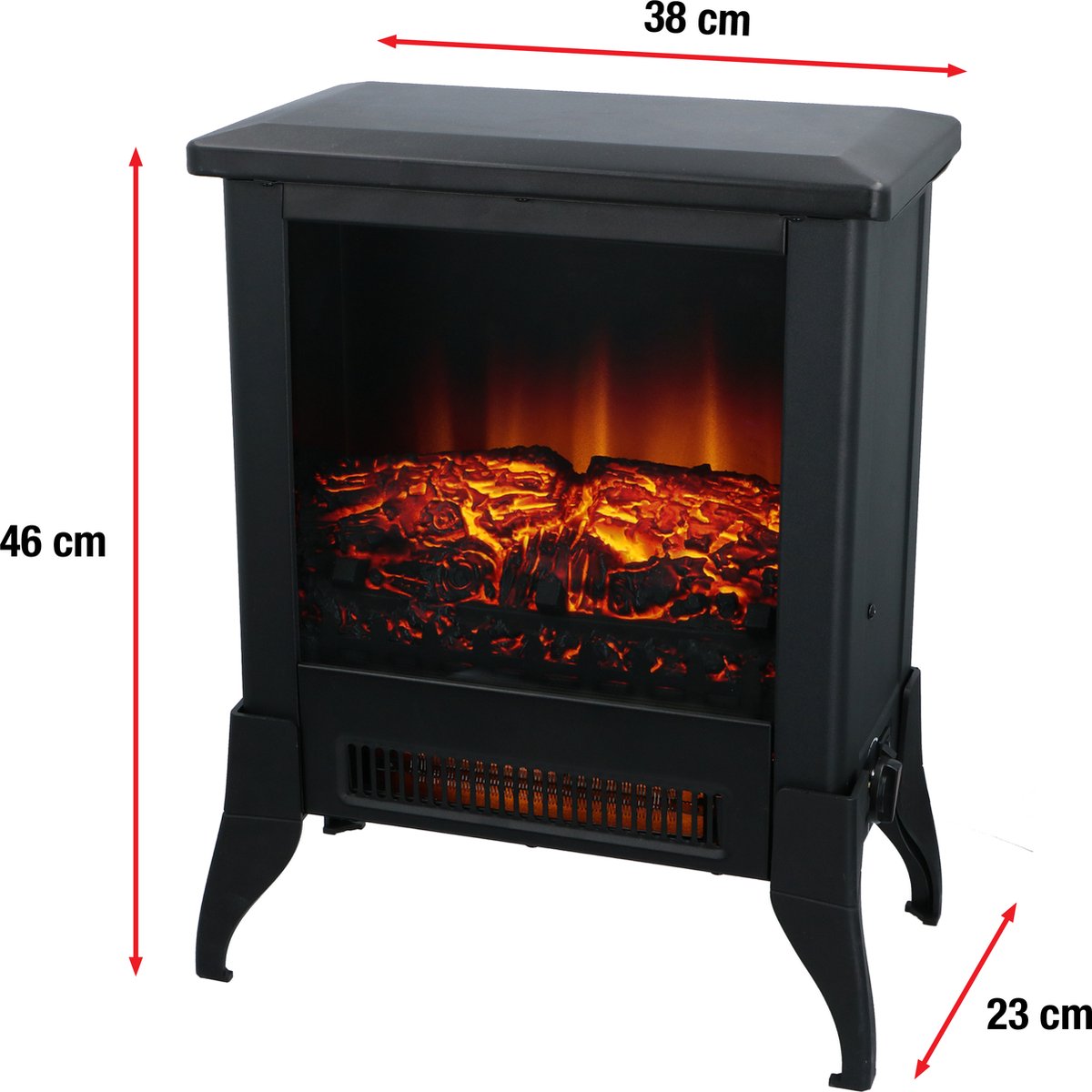Classic Fire Verona Elektrische Sfeerhaard Zwart