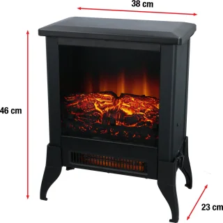 Classic Fire Verona Elektrische Sfeerhaard Zwart