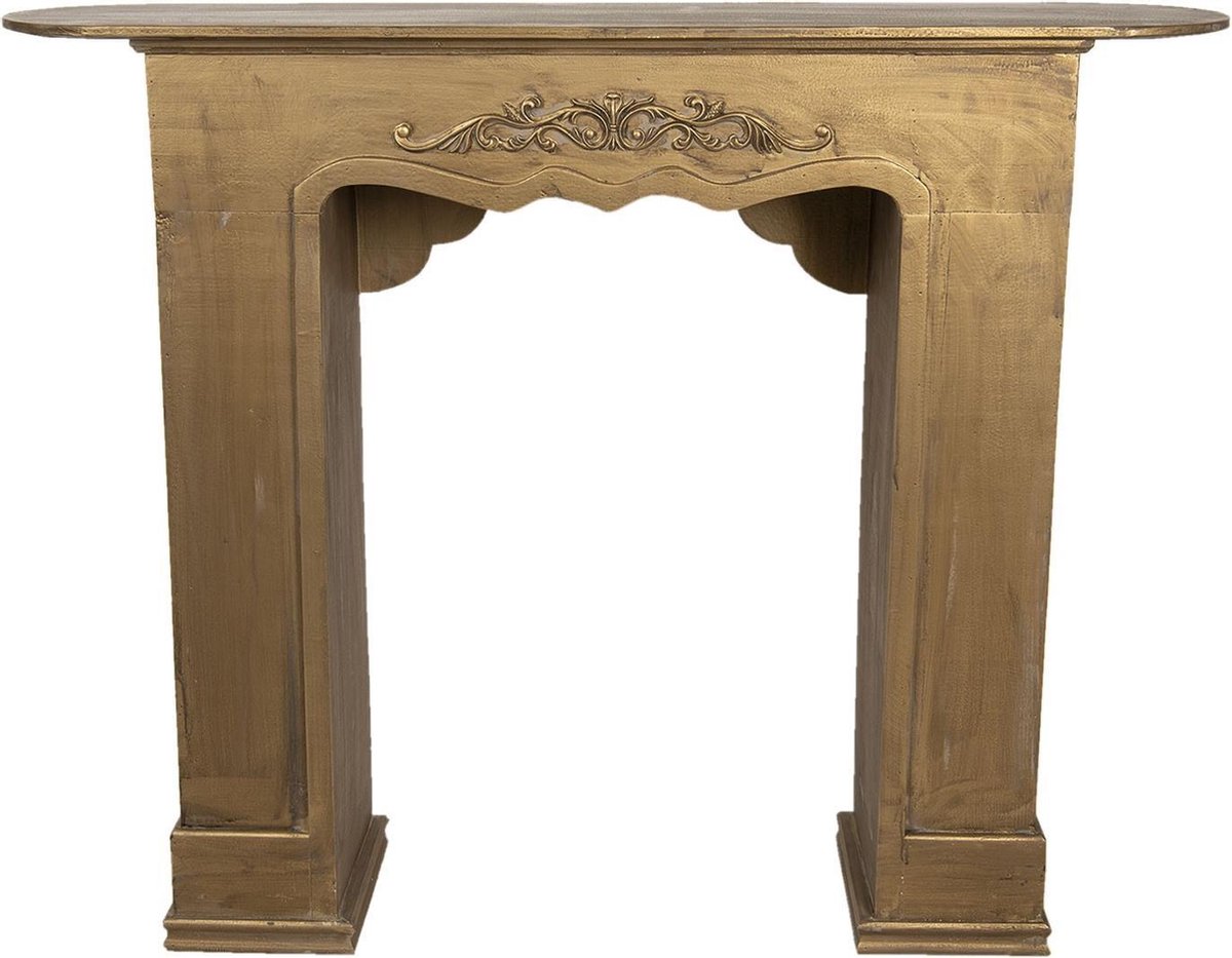 Clayre & Eef Schouw hout 125x28x101 cm goudkleurig