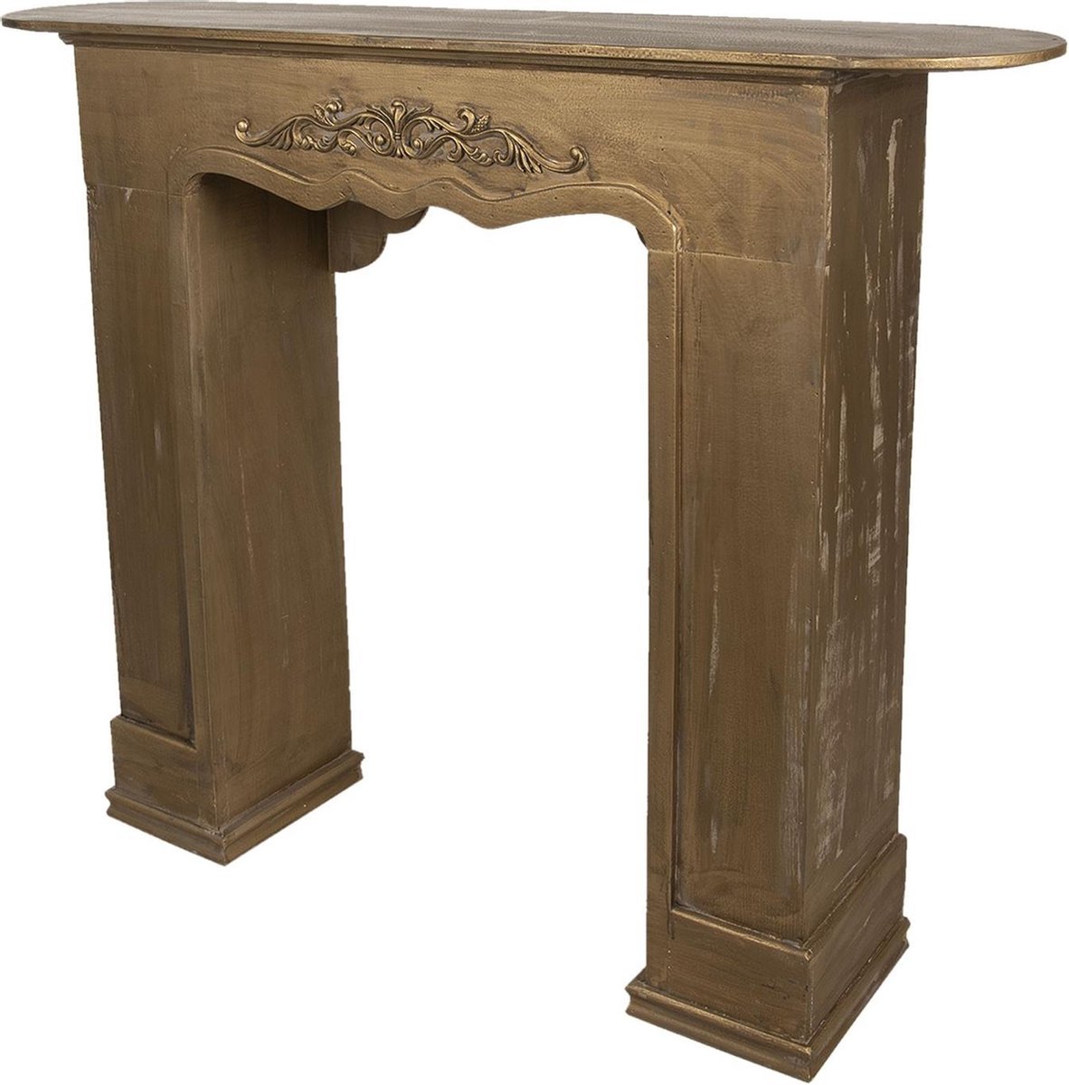 Clayre & Eef Schouw hout 125x28x101 cm goudkleurig