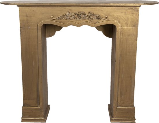 Clayre & Eef Schouw hout 125x28x101 cm goudkleurig