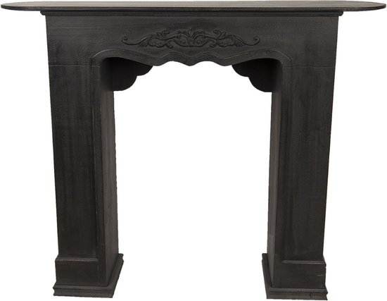 Clayre & Eef Schouw Zwart 125x28x101 cm
