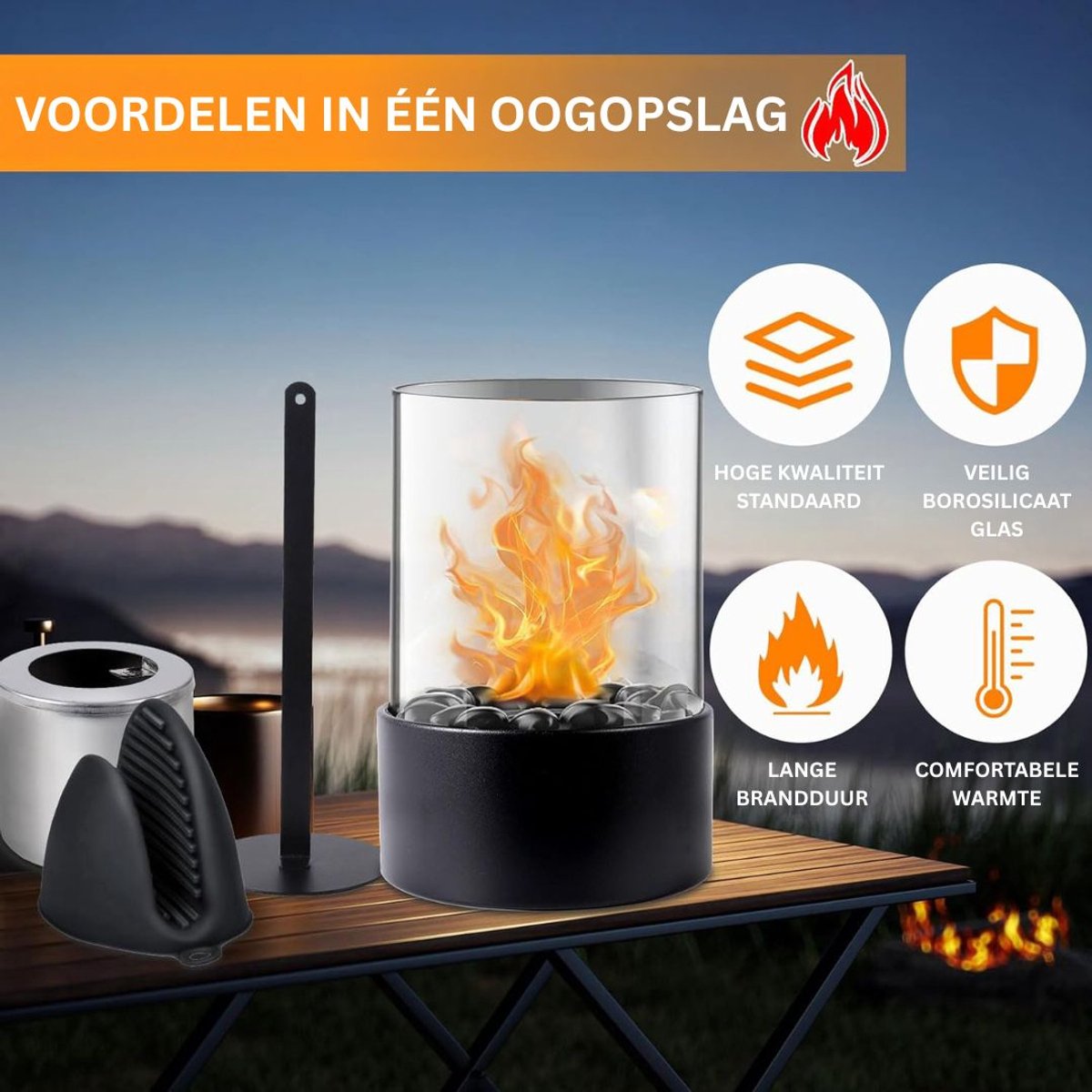 CLGP® Tafelhaard Gaslantaarn