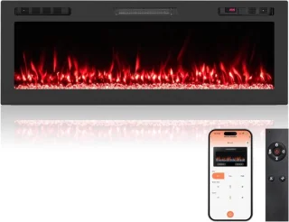 COSTWAY elektrische open haard met verwarming