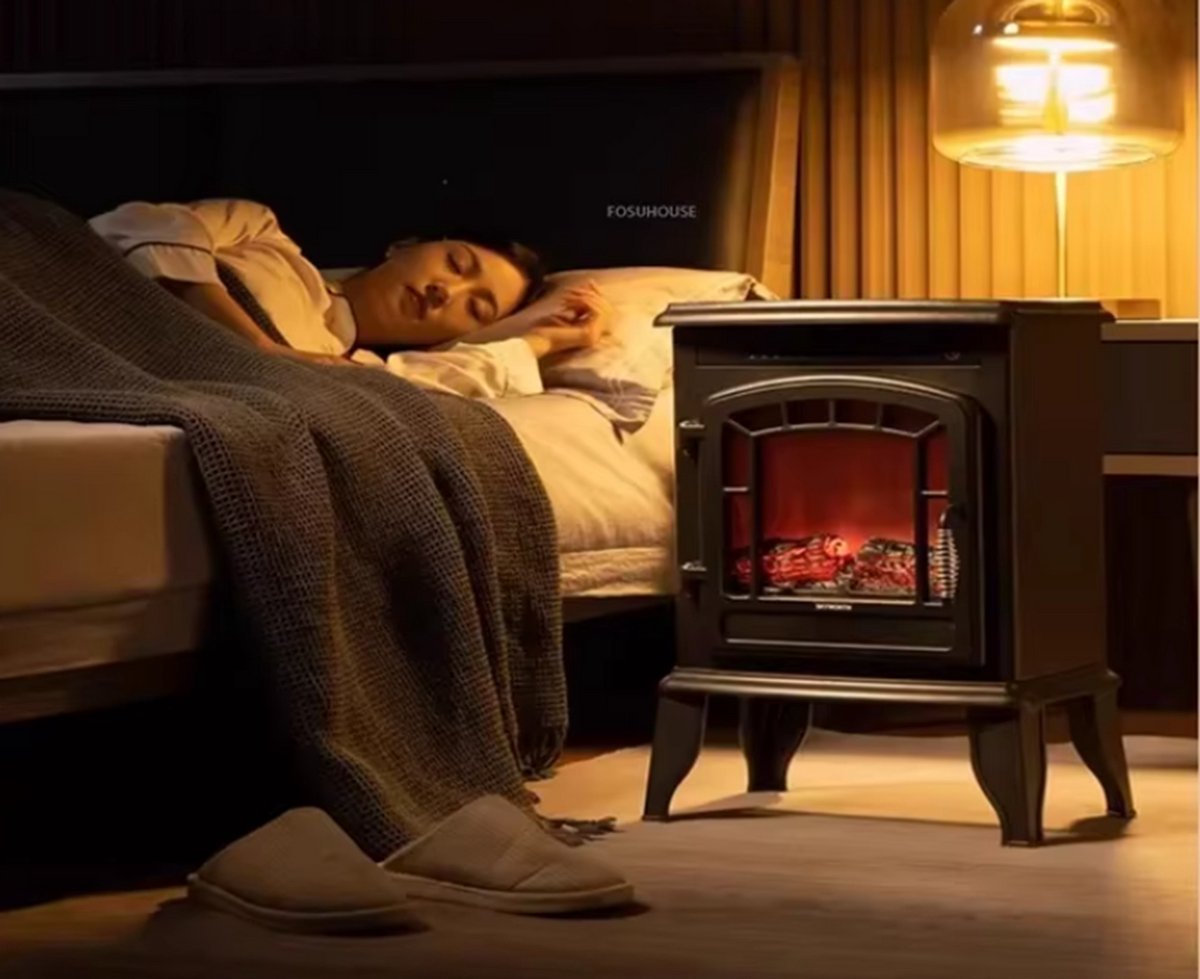 CozyLiving Elektrische Sfeerhaard 1800W Zwart