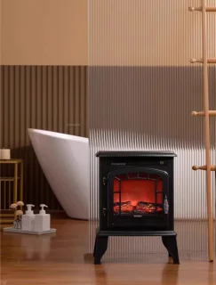 CozyLiving Elektrische Sfeerhaard 1800W Zwart