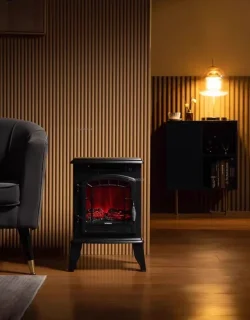CozyLiving Elektrische Sfeerhaard 1800W Zwart