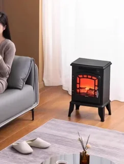 CozyLiving Elektrische Sfeerhaard 1800W Zwart