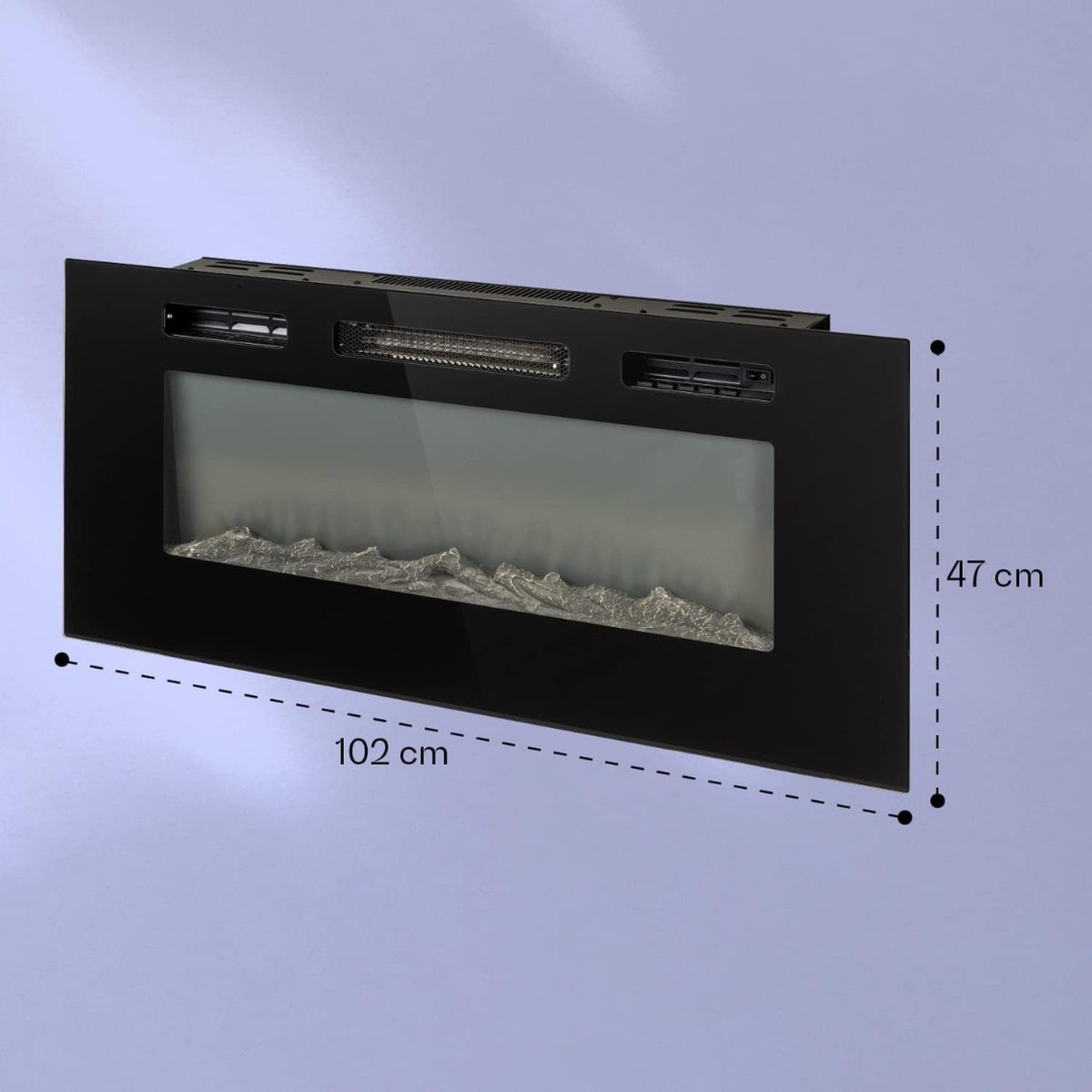 DailySupplies® Elektrische Sfeerhaard Tafelmodel Zwart